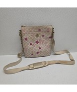Coach 45047 Waverly Flower Floral PVC Crossbody Swingpack Cream Tan Pink... - $489.90 MXN