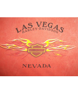 Harley-Davidson Motorcycles Las Vegas Nevada Orange Graphic T Shirt - L - £14.15 GBP