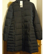 Spire By Galaxy Women&#39;s Long Parka Jacket with Faux Fur Hood Navy Medium... - £32.68 GBP