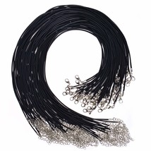 100Pcs Necklace Cord For Jewelry Making, Black Waxed String Bracelet Mak... - £13.62 GBP