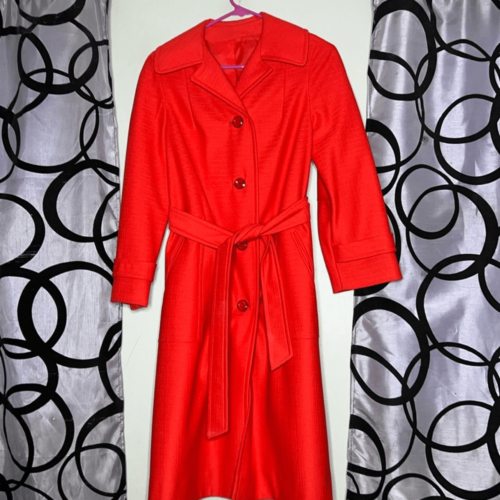 Primary image for Stylish 1960's Betty Jean Belted Trench Coat w/pockets