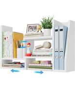Desktop File Organizer Desk Organizer Shelf - White Office Organization ... - $752.14 MXN