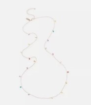 INC Gold-Tone Multicolor Crystal Long Strand Necklace, 36 + 3 Extender New - £13.43 GBP