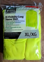 Safety Works Professional Hi-Vis Green Long Sleeve Safety Shirt, XL SW46... - £9.60 GBP