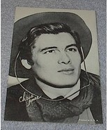 1960&#39;s Carnival Arcade Card Western Movie Star Chris Jones - $6.00