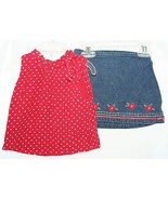 The Children&#39;s Place and Koala Kids Outfit Red Polka Dot Shirt Denim Ski... - $8.90