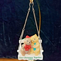 Hallmark Our Christmas Together 2 Cats on a Swing Keepsake Ornament 1993 - £4.72 GBP