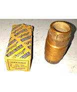 Strataflo No. 300 Check Valve 3/4inches With Rubber Poppet Brass NOS - $32.82 CAD