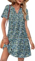 Summer Dresses for Women Casual V Neck Wedding Guest Dress Hawaiian Midi... - $35.20