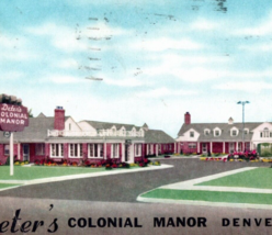 Deter&#39;s Colonial Manor Hotel Motel Postcard Vintage Denver Colorado Posted 1951 - $13.95