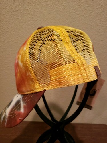 CC Tie Dyed High Bun Ponytail Hat Mustard Color SUPER CUTE Spring Hat Item image 10