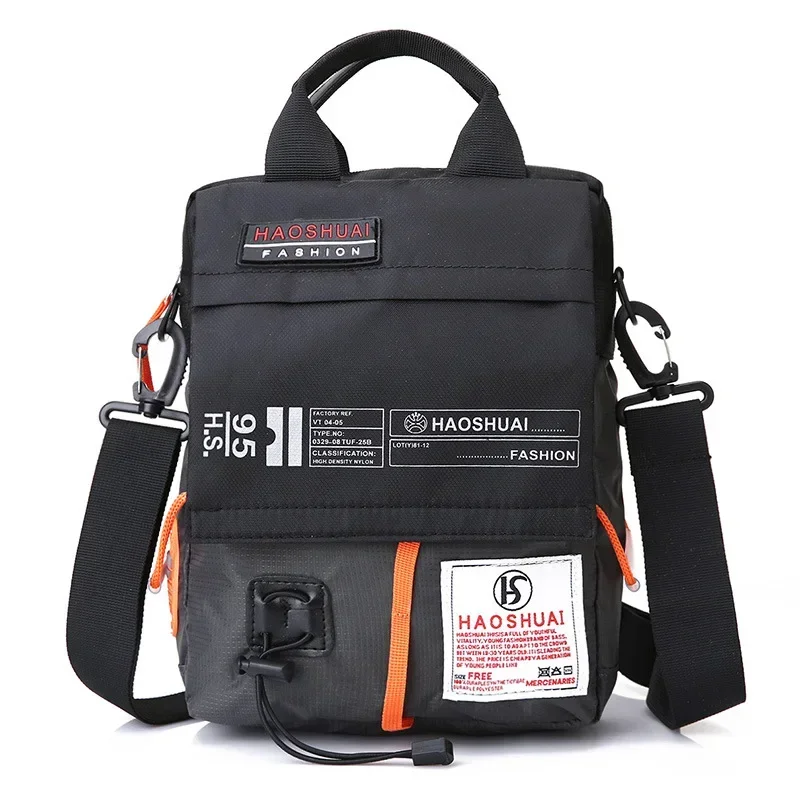 New Shoulder Messenger Bag Casual Men&#39;s Bag Portable Briefcase Nylon Wat... - $21.30