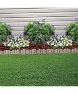 NoDig Landscape Edging w/ Spikes Adirondack Wood-Look Fence Garden Borde... - €25,23 EUR