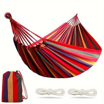 Durable outdoor hammock with tree belt, holds up to 450 LBS - £13.14 GBP