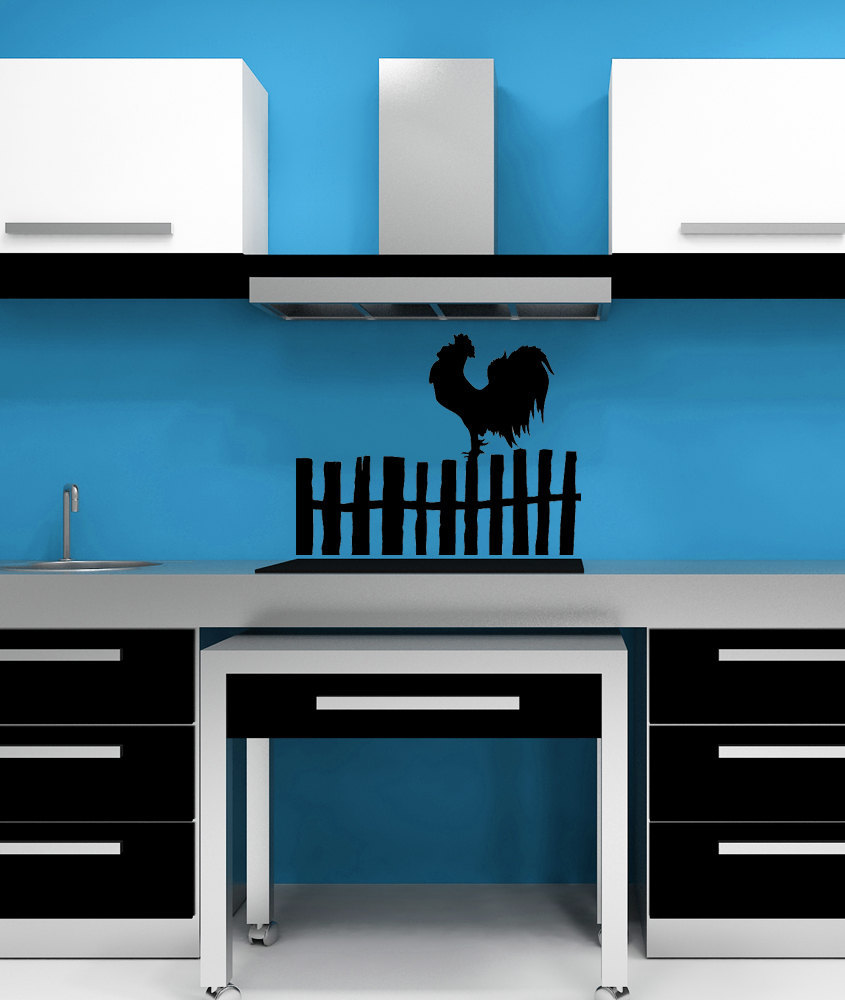 Primary image for Rooster Giving the Wake Up Call - Vinyl Wall Art Decal