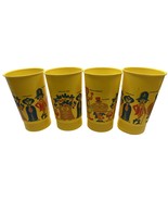 Lot of 4 Vintage 1960s 70s McDonald&#39;s Plastic Cups Yellow - $37.63