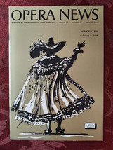 Rare Metropolitan Opera News Magazine February 9 1959 Mozart&#39;s Don Giovanni - £12.74 GBP