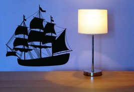 Pirate Ship Ahoy - Vinyl Wall Art Decal - £28.55 GBP