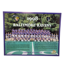 Baltimore Ravens NFL Football 1998 Season Team Photo Roster 11x9 - $9.74