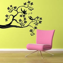 Cartoon Branch with 2 Song Birds - Vinyl Wall Art Decal - £27.97 GBP