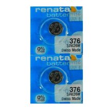 Renata 376 SR626W Batteries - 1.55V Silver Oxide 376 Watch Battery (10 Count) - £3.89 GBP+