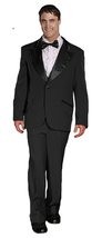 Tabi&#39;s Characters Men&#39;s Formal Adult Deluxe Tuxedo Costume, Black, Large - £78.17 GBP+
