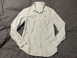 Vineyard Vines Women’s Light Blue Gingham Button Down Shirt Size 0 Cotton - $17.78 CAD