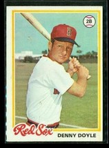 Vintage 1978 Topps Baseball Trading Card #642 Denny Doyle Boston Red Sox - £7.58 GBP