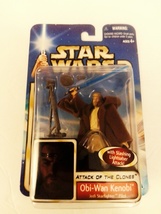 Star Wars Attack Of The Clones Card Obi-Wan Kenobi Jedi Starfighter Pilo... - £11.71 GBP