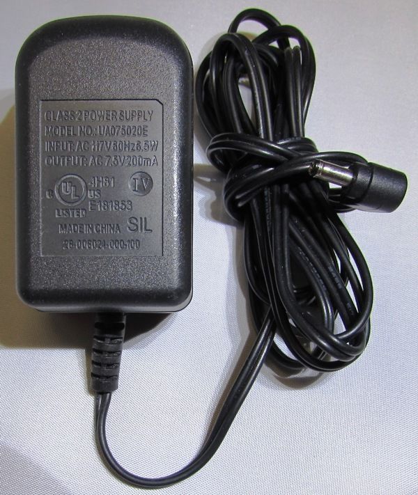 AT&amp;T VTECH UA075020E 7.5V 200MAH AC CHARGING ADAPTER FOR PHONES - NICE! - $4.98