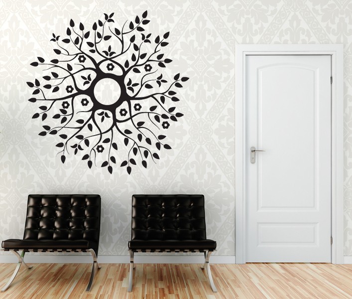 Primary image for Blossoming Branches Medallion - Vinyl Decal