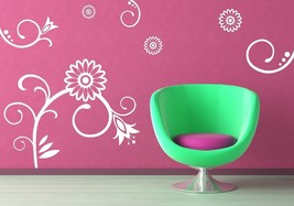 Flower and Swirl Set (Lot of 7) - Vinyl Decals - £38.23 GBP