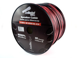 Audiopipe 1000&#39; FT 18 Ga. Gauge Red Black 2 Conductor Speaker Wire Car A... - £105.40 GBP