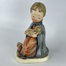 Angel Holding Baby Doll Dog Puppy Figurine VTG NAPCO JAPAN 6.5 Inch Repaired - £10.98 GBP