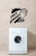 Laundry Spots Removed Retro Ad - Vinyl Wall Art Decal - £20.77 GBP