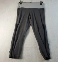 Lululemon Capri Leggings Womens Size 4 Black Pocket Logo Elastic Waist Pull On - £24.78 GBP