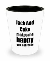 Jack And Coke Cocktail Shot Glass Lover Fan Funny Gift Idea For Friend Alcohol M - £10.06 GBP