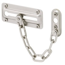 Defender Security U 10386 Door Guard with Steel Chain, Satin Nickel (Sin... - £15.73 GBP