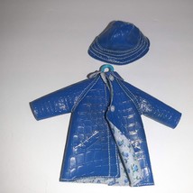 Puddle Jumper Raincoat Hat And Hanger For Tutti Doll Vintage Barbie 60s - $14.85