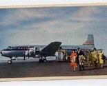 United Airlines DC-6 on the Ramp Postcard - $10.89