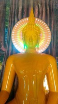 Buddha Buddhism Hindu Decoration LED Spinning Halo Light 120 cm Worship Blessing - £774.35 GBP
