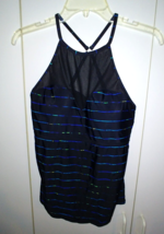 ATHLETA LADIES RACER-BACK SPANDEX TOP-L-LIGHTLY PADDED-BARELY WORN-BLACK - $11.29