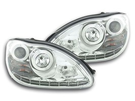 FK LED DRL Halo Lightbar Xenon Headlights Mercedes S-Class W220 220 02-05 LHD - £402.72 GBP