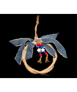 Handcrafted Western Rope and Denim Christmas Ornament - $15.06 CAD