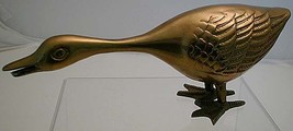 HONKING Brass Duck Figurine Circa Mid 1960s - $24.99