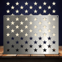 American Flag 201 Stainless Steel 50 Stars Stencil, Metal Flag Templates, for Ca - £20.54 GBP