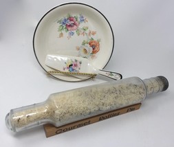 Antique Victorian Mold-Blown Colourless Glass Rolling Pin Ground-In End Open Lip - £138.39 GBP