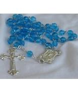 Aqua blue beads Rosary - $34.26 CAD