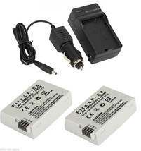 2 Battery with Charger for LP-E8 Canon Rebel T2i T3i T4i EOS 550D 600D 650D 700D - £25.95 GBP