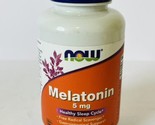 NOW Foods Melatonin - 5mg - 180 Veg Caps - Exp 12/2027 - $10.79